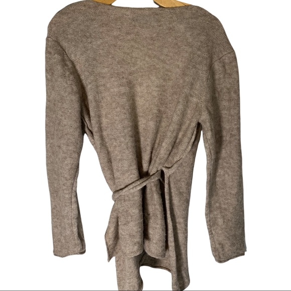 Peruvian Connection L cashmere Wrap Sweater Cardigan Large. - Picture 4 of 5